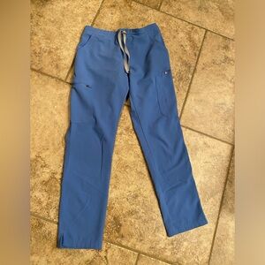 FIGS XS/P Petite Ceil Blue Womens Yola Pants Scrubs
